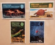 Bryt. Wyspy Dziewicze 1979 FAUNA Mi 348-51  ryba żółw legwan seria  idealne