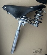 Siodełko Skórzane BROOKS B66S ENGLAND Wygodne Na sprężynach Vintage Retro