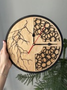 Zegar ścienny ze sklejki - 30x30cm