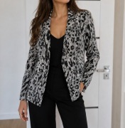 Marynarka żakiet damski H&M 38 M cętki panterka 