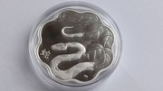 Kanada 2013, 15 $, Rok Węża, Lunar Lotus, 26,7g srebra 0,999,  CoA, Box