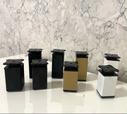 Nogi meblowe komplet (4szt) czarna złota biała 40x40 (komplet 4szt)