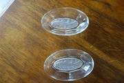 Salaterki szklane ryba owalne Vintage PRL