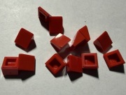 LEGO SLOPE SKOS 30 1x1x2/3 CZERWONE 54200 13 szt.