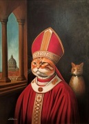 "The Hierophant", obraz oryginalny, akryl na płótnie 50x70