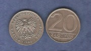 Moneta 20 zł PRL 1984-88