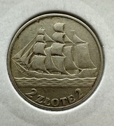 2 złote 1936 Żaglowiec