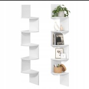 Półka NAROŻNA ŚCIENNA regał szafka wisząca VASAGLE BY SONGMICS