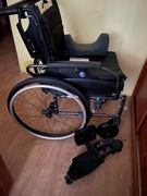 Łóżko rehabilitacyjne + wózek, chodzik, kule, materac