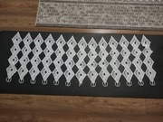 Zazdrostka żakardowa 140x50 biała