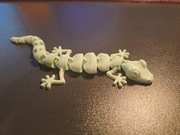 Jaszczurka 3D miętowa