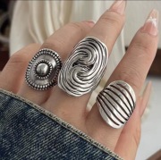 Pierścionki damskie 3 sxtiki srebro 925