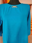 Turkusowa bluzka tunika bawełna rozmiar M