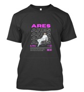 Koszulka T-Shirt ARES Pink&Black Czarna