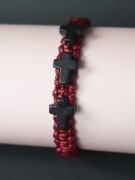 Bransoletka z sznurka woskowanego