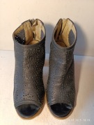 Botki skórzane ażurowe NIU-LU