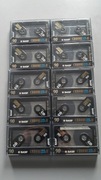 Kasety magnetofonowe zestaw 10szt Basf chrome super quality II chrom 90 