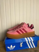 Używane trampki adidas gazelle bold pudrowe org 38 welurowe