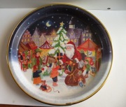 TACA Z MOTYWEM ŚWIĄTECZNYM, MIKOŁAJ, CHOINKA