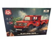Elefun RC Off-Road Truck Zdalnie sterowana terenówka czerwona Klocki 598el.
