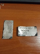 Ww2 bombowiec Halifax tabliczki znamionowe/identyfikacyjne 