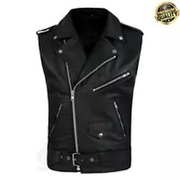 Kurtka kamizelka skórzana RAMONESKA L,XL Moto Punk Metal Goth