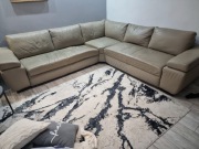 Narożnik skórzany z funkcją spanua