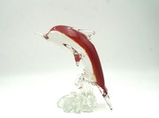 Delfin ze szkła  urocza dekoracja 