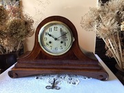 Zegar PH&S konsolowy unikat rzemieślniczy Arts&Crafts ok. 1910 okazały loft