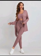 Zestaw top spodnie sweter 