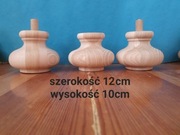 nogi drewniane toczone do mebli szafki regału komody
