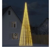 Choinka LED na maszcie 3000 LED Ciepła biel 800 cm