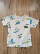 Primark, koszulka, bluzka, t-shirt, dinozaury, r. 122
