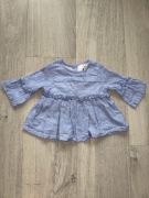 Bluzka bluzeczka niemowlęca niebieska rozkloszowana Sweet Cherry r62