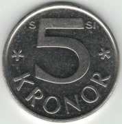 Szwecja 5 koron kronor 2008 - 28,5 mm - nr 4