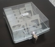 Retro pudełko na dyskietki 3,5" - Organizer zamykany na kluczyk