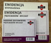 RYCZAŁT EWIDENCJA PRZYCHODÓW + WYPOSAŻENIA + DZIENNE ZESTAWIENIE NOWE