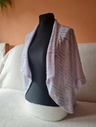 Narzuta kamizelka bluzka biała damska cardigan donna sophia