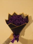 Bukiet z 13 fioletowych róż 