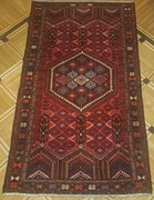 Dywan wełniany 100%, ręcznie tkany, Afganistan, współczesny, 212 na 125 cm