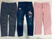 Spodnie dla dziewczynki, 3 sztuki, rozm. 98