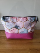 FenkoweŚcieżki kosmetyczka różowa mozaika marmurek