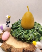 Świeca jajko z wosku pszczelego 