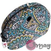 Czarny organizer do Obag MOON LIGHT orient paisley turkus żółty granat OMAY