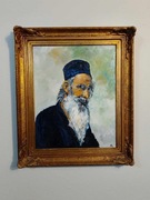 Stary obraz na płótnie sygnowany 