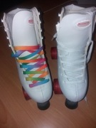 wrotki damskie rozmiar 39,5  Rookie Classic White 