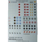 Warhammer 40000: SPACE MARINE TRANSFER SHEET