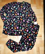 140^ studio świąteczna piżama pluszowa komplet w pierniki 52/54