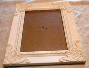 Ramka do: obraz, lustro, fotografia, biała, plastik ozdobny, 33,5x27