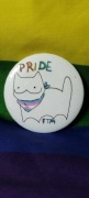 przypinka lgbt ftm z kotem Chipi